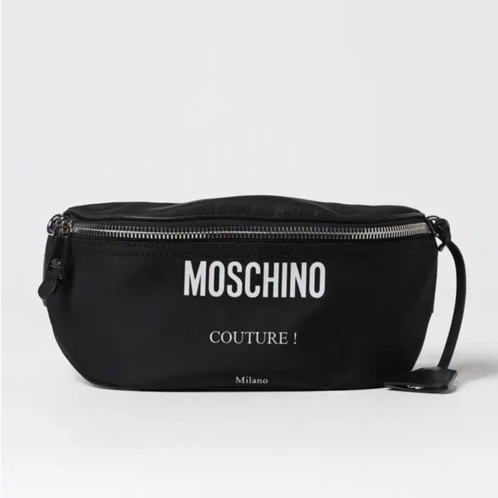 MOSCHINO | NWT! Black Mid Size Belt Bag